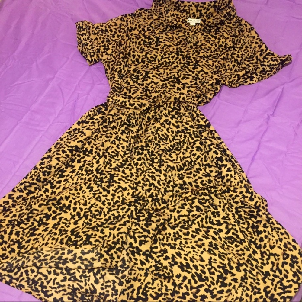 Animal print dress